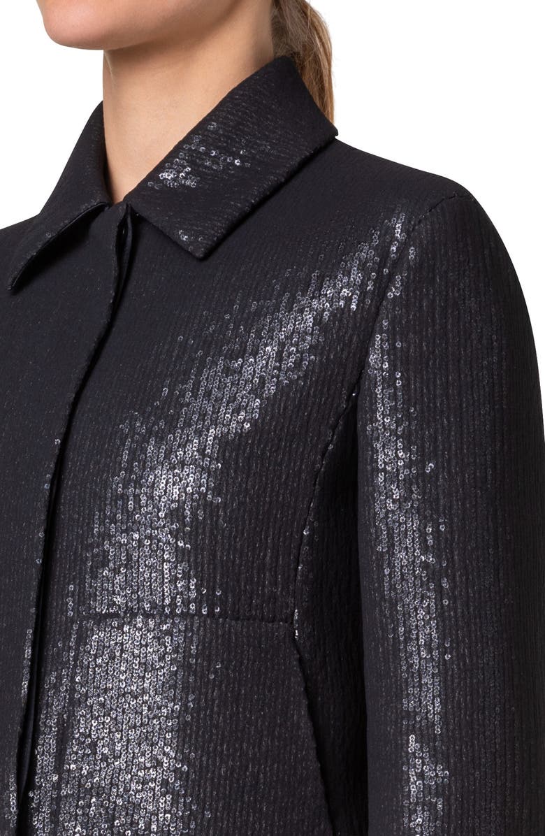 Akris Winslow Sequin Crop Jacket, Alternate, color, 