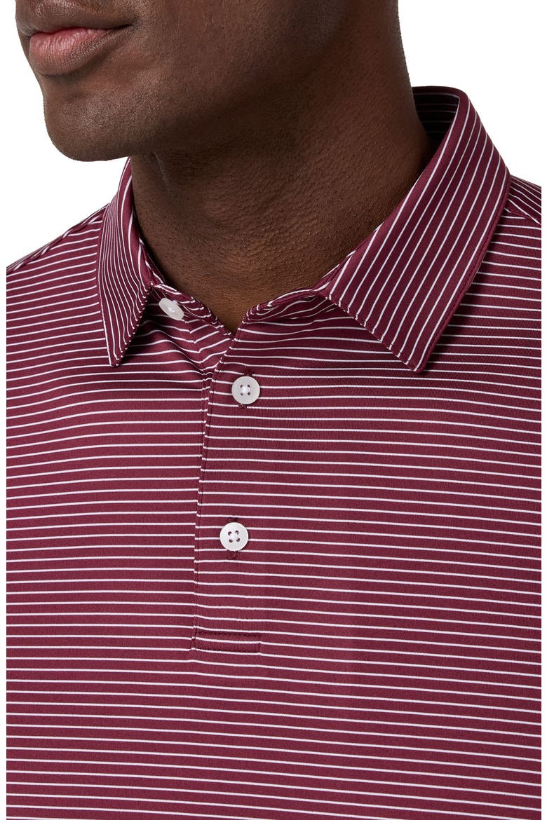 Versa Trim Fit Performance Golf Polo, Alternate, color, MAROON ALTERNATING STRIPE