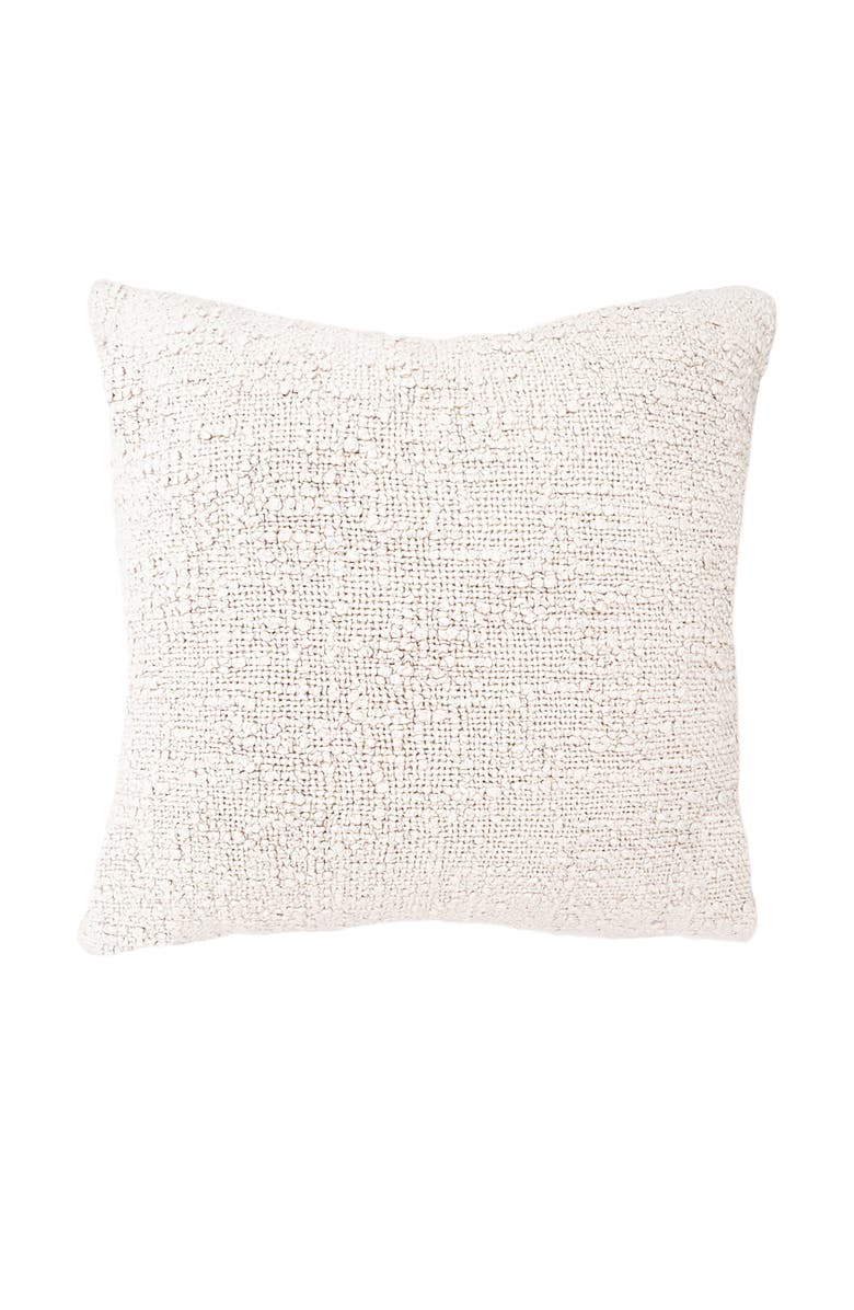 Anaya Cozy Cotton Boucle Pillow with Down Insert, Main, color, 