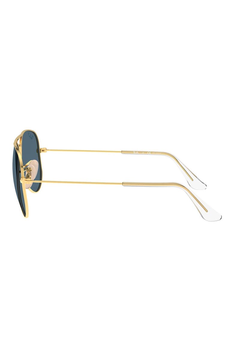 Aviator Pilot 52mm Aviator Sunglasses, Alternate, color, GOLD/ DARK BLUE POLARIZED