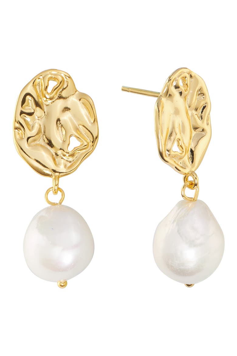 Abstract Freshwater Pearl Drop Earrings video