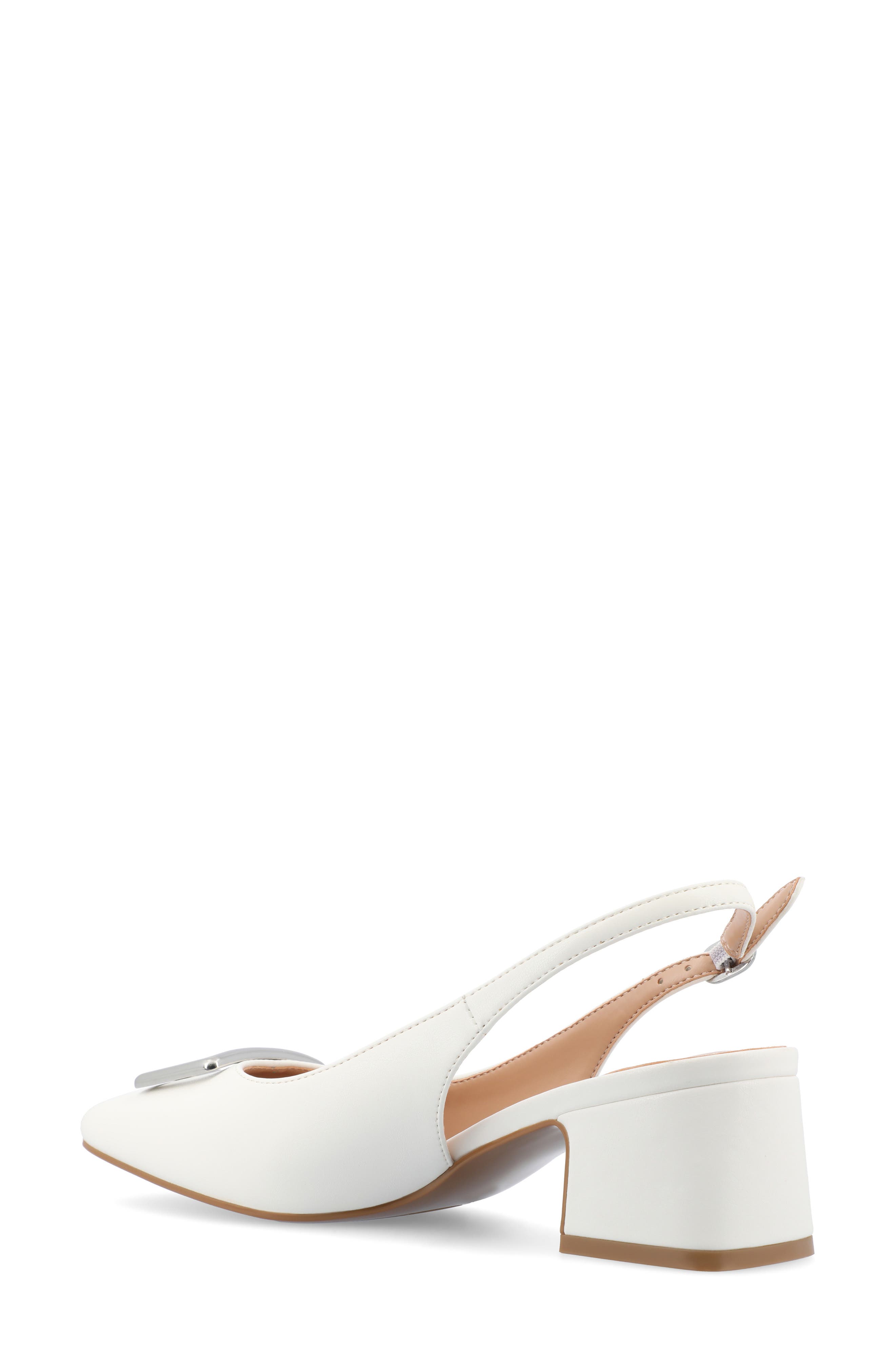 Everlee Slingback Pump, Alternate, color, WHITE