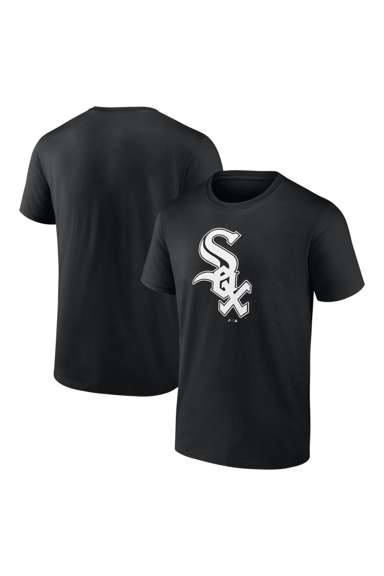 Men's Logo Athletic Black Chicago White Sox Official Logo T-Shirt, Main, color, Black