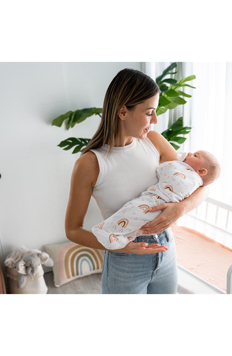 Comfy Cubs Easy Swaddle Blankets - Pack of 3, Alternate, color, Rainbow Bohemian