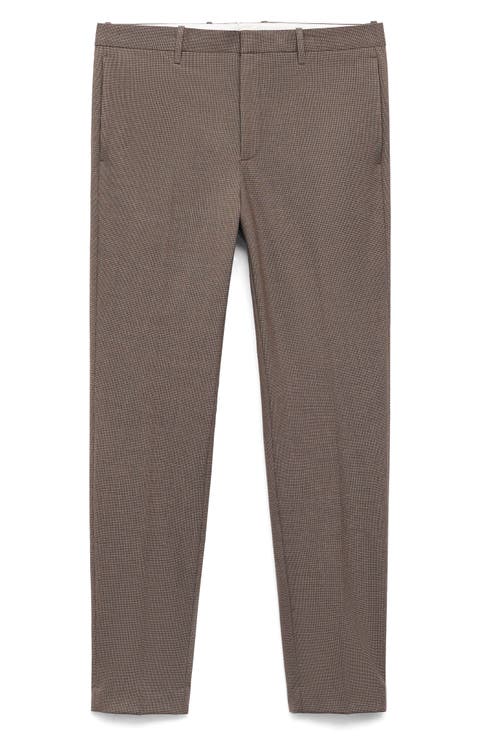 Slim Fit Flat Front Pants