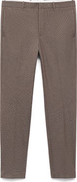 MANGO Slim Fit Flat Front Pants