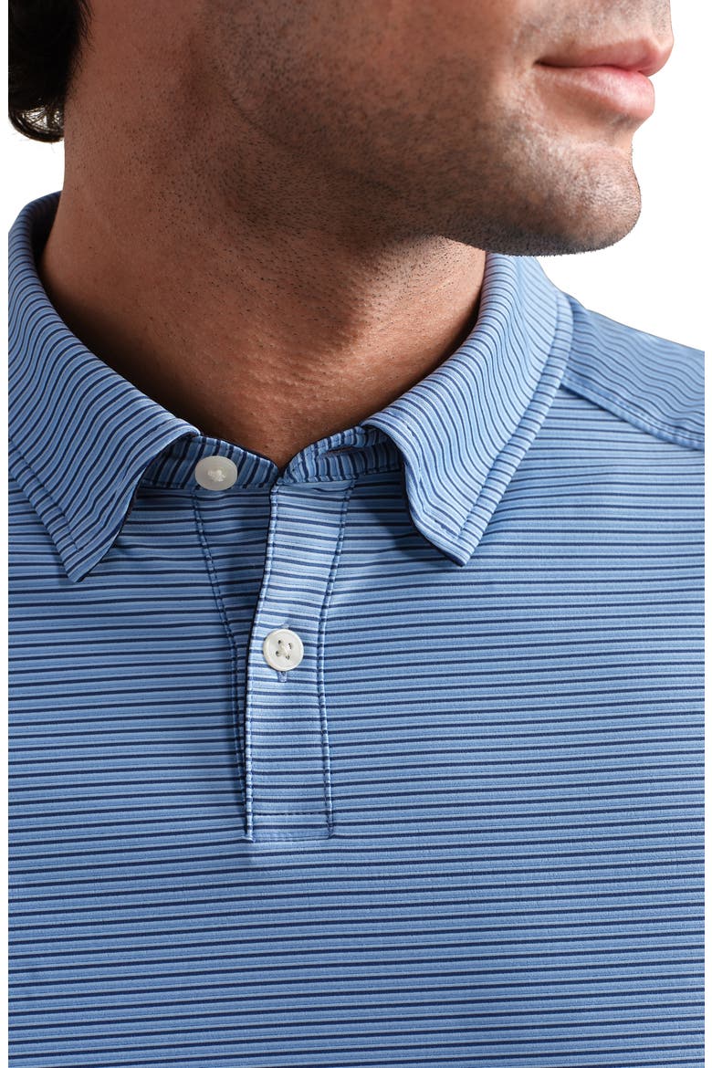 Commuter Stripe Performance Polo, Alternate, color, ARCTIC BLUE STRIPE