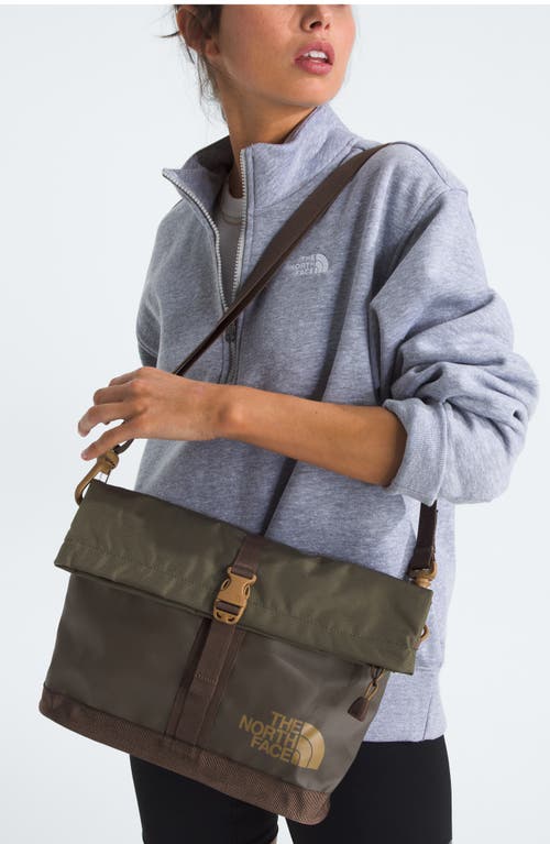 Shop The North Face Base Camp Shoulder Bag In New Taupe Green/smokey Brown