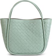 FURNIQ UK Portland Woven Leather Top Handle Bag