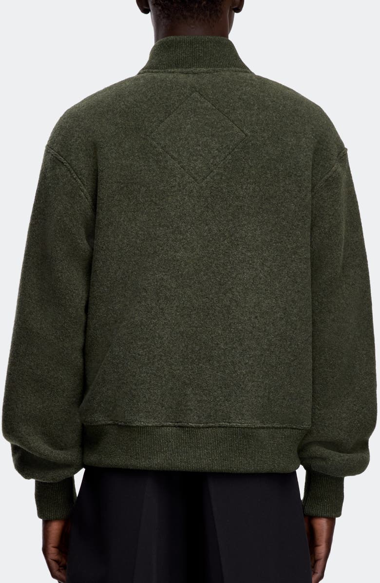 Canada Goose Hudson Black Label Fleece Bomber Jacket, Alternate, color, Dark Sage