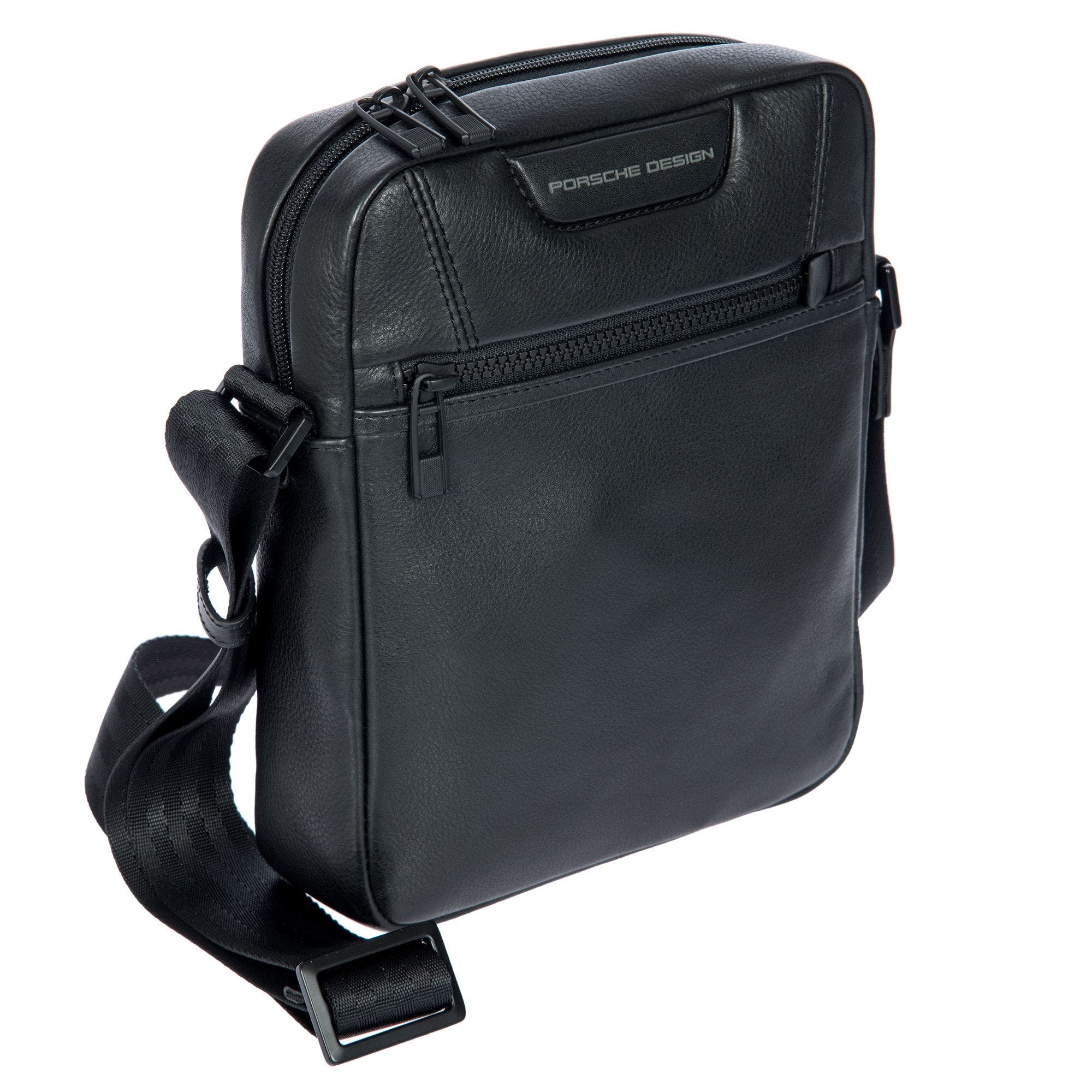 Roadster Leather EVO XS Shoulder Bag, Main, color, Black