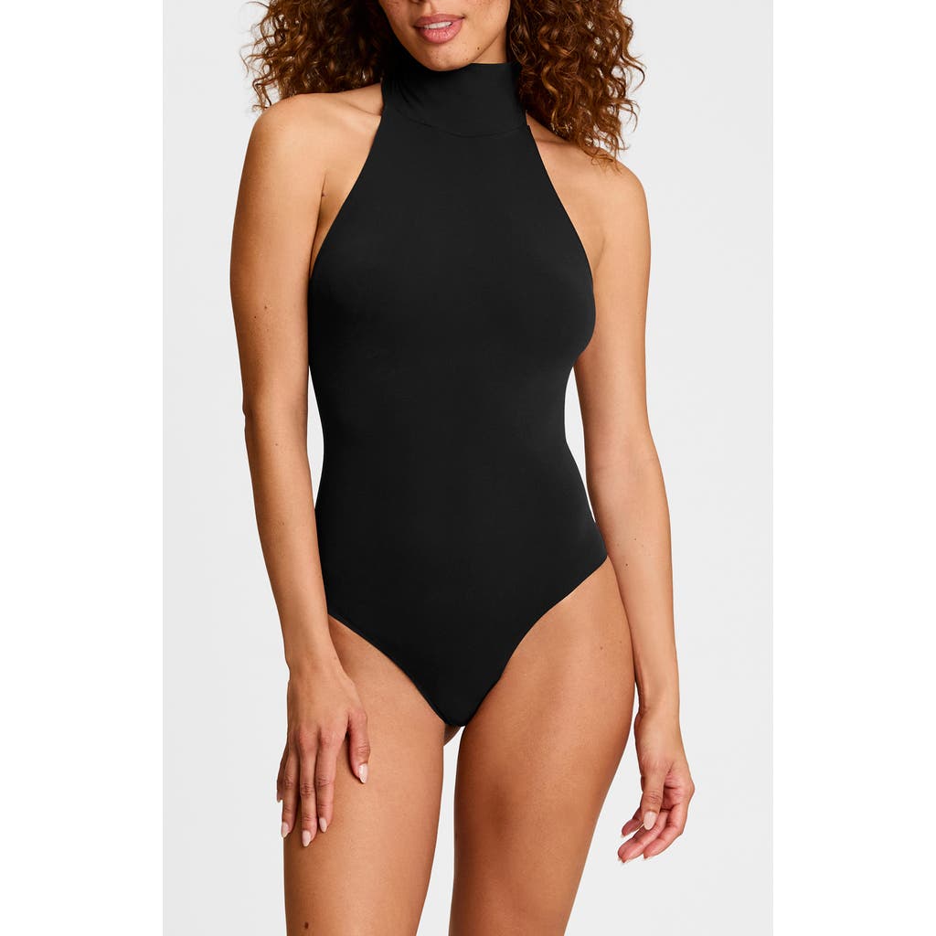 Commando Ballet Halter Bodysuit In Black