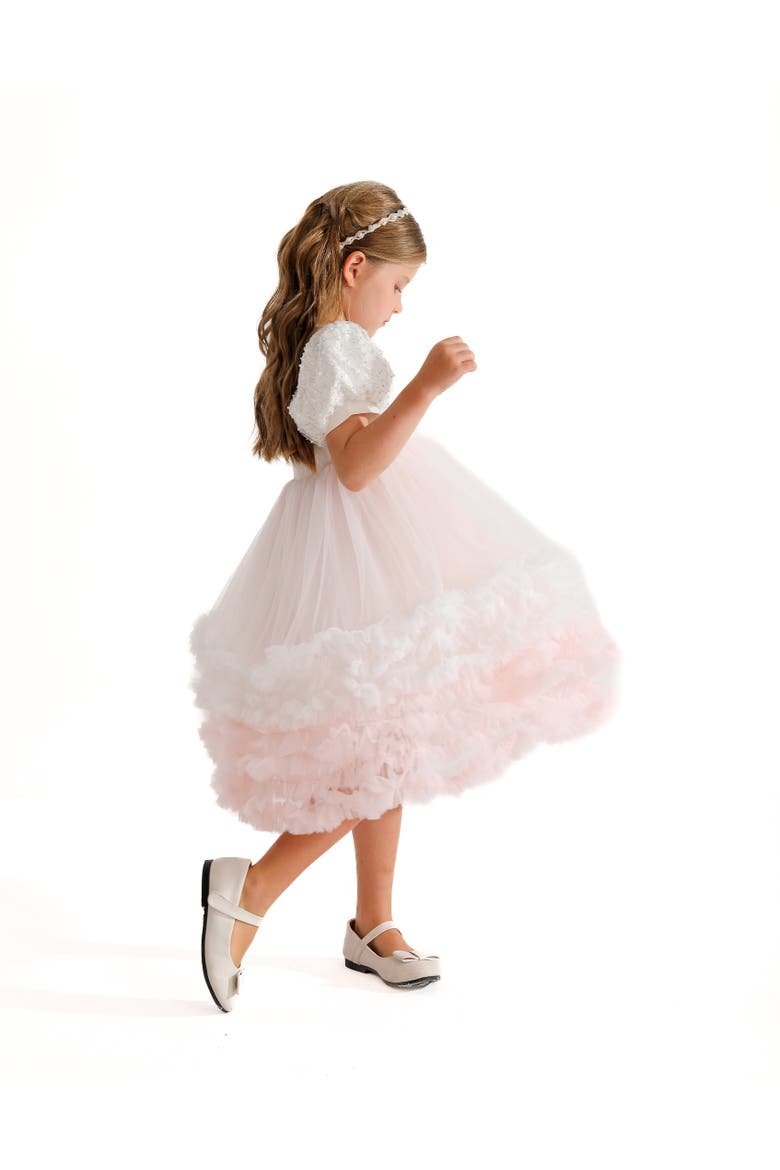 Gem Teacup Dress, Alternate, color, White