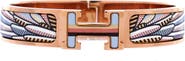 Pre-Owned Hermes Clic H Bracelet Printed Enamel Narrow