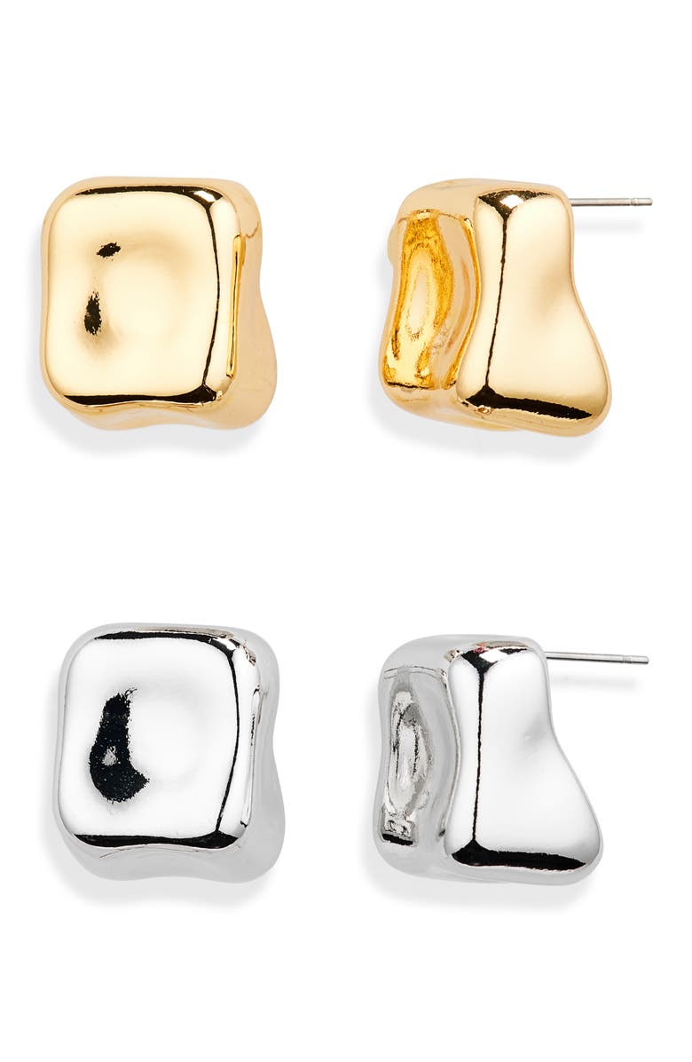 Tasha 2-Pack Mixed Metal Stud Earrings, Main, color,