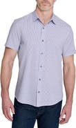 W.R.K Slim Fit Abstract Performance Short Sleeve Button-Up Shirt