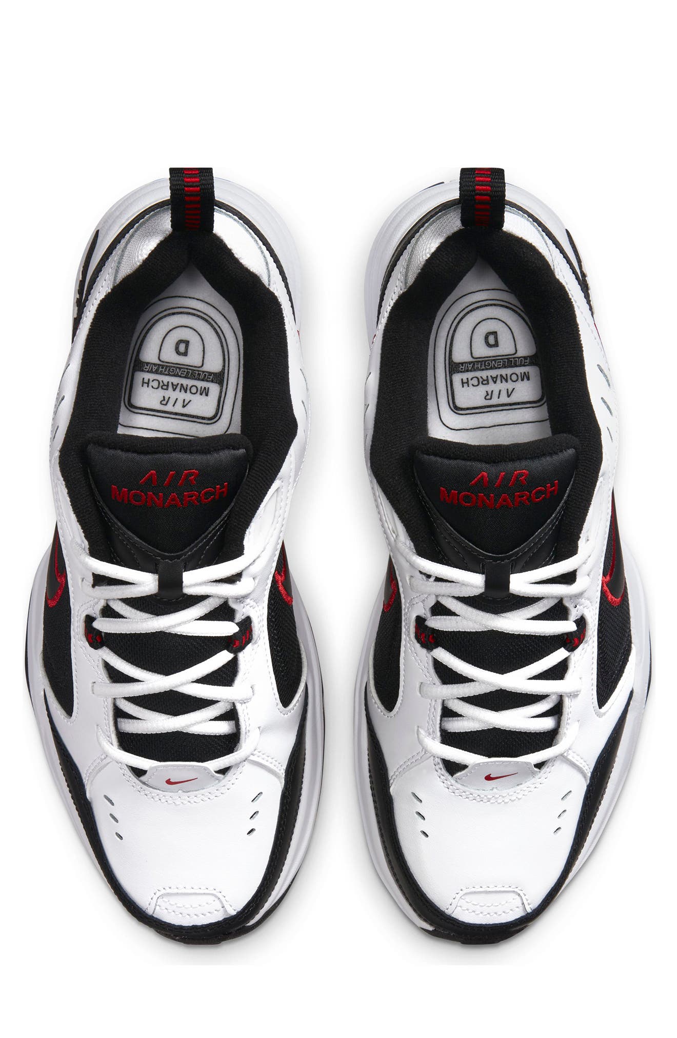 Air Monarch IV Training Sneaker, Alternate, color, 101 WHITE-BLACK