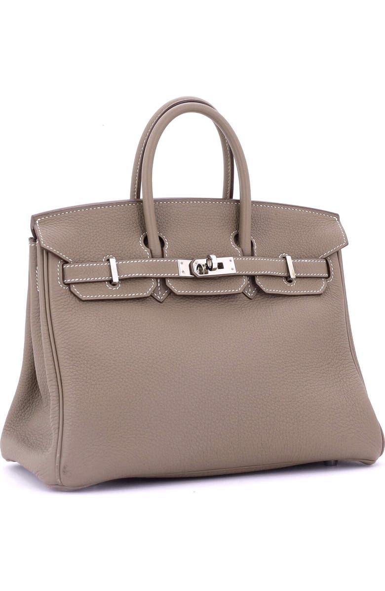 Pre-Owned Hermes Birkin Handbag Grey Togo with Palladium Hardware 25, Alternate, color, Etoupe