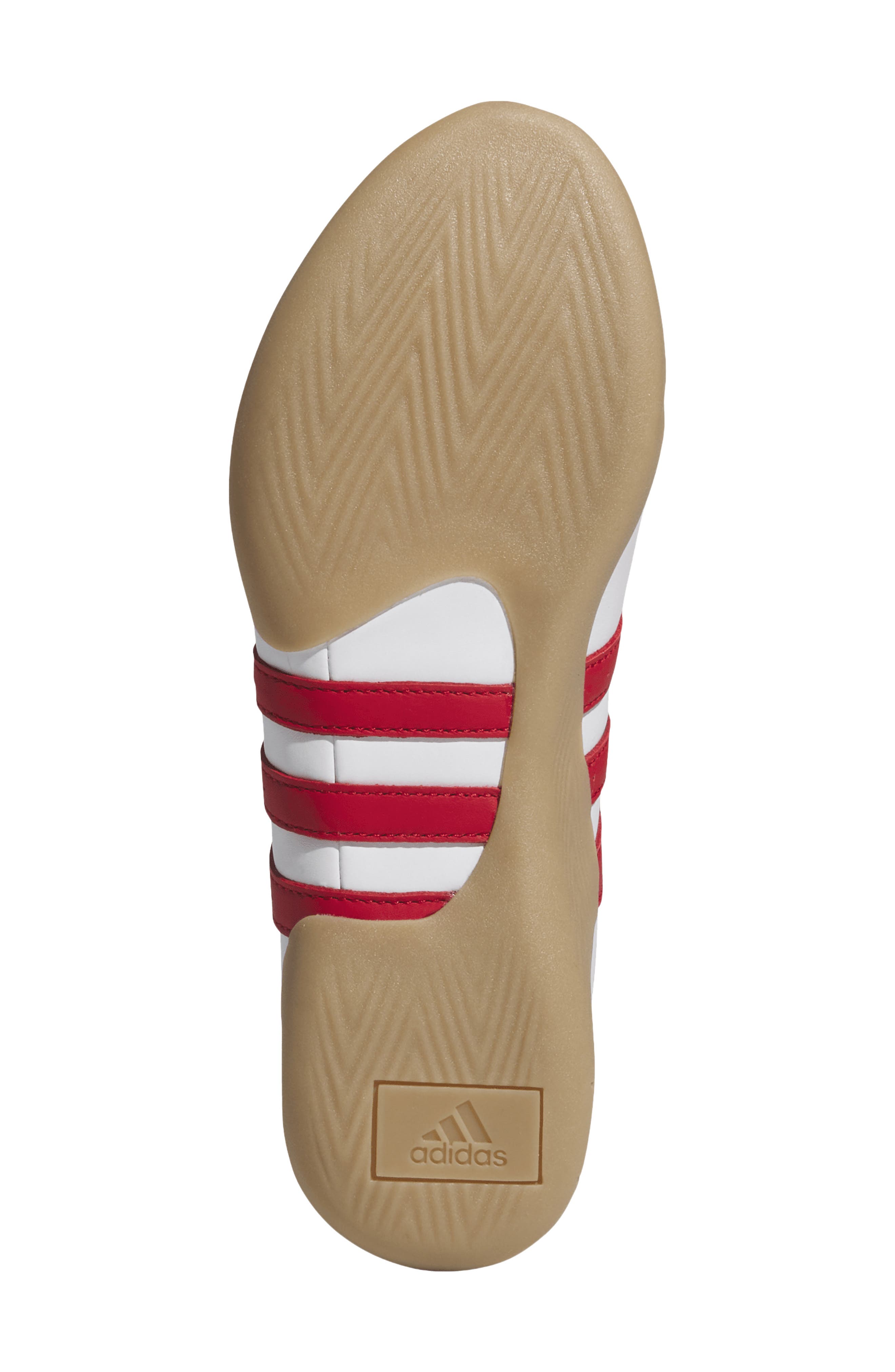 adidas Taekwondo Mei Ballet Flat, Alternate, color, White/ Scarlet/ Gum 3