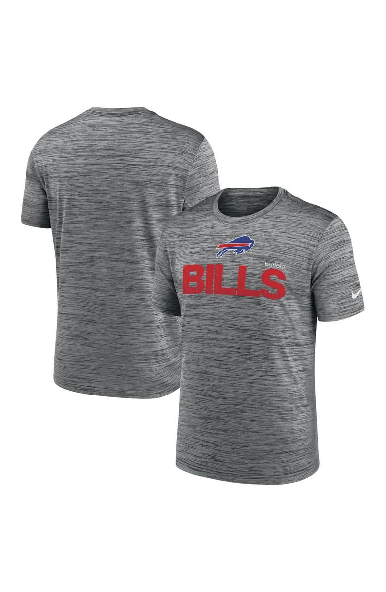 Nike Men's Nike Anthracite Buffalo Bills Blitz Velocity Modern Performance T-Shirt, Alternate, color, Anthracite