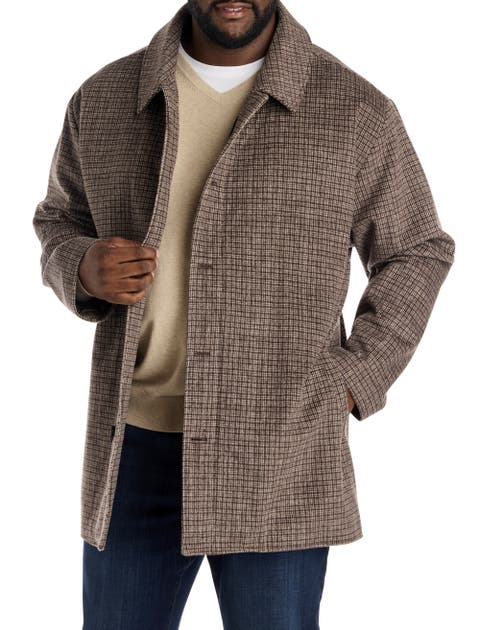 Big & Tall Patterned Overcoat