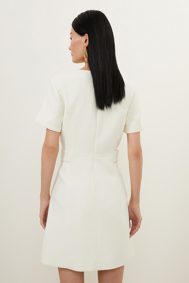 Tailored Mini Dress, Alternate, color, Cream
