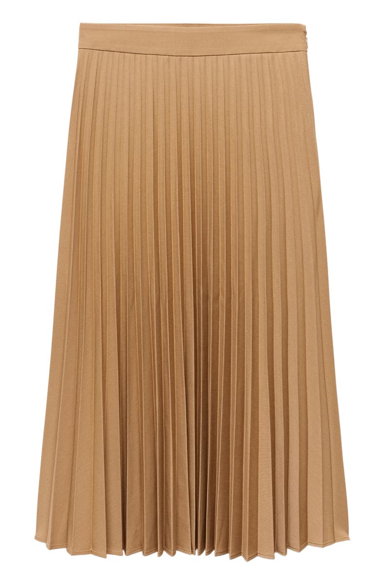 MANGO Pleated Midi Skirt, Alternate, color, 