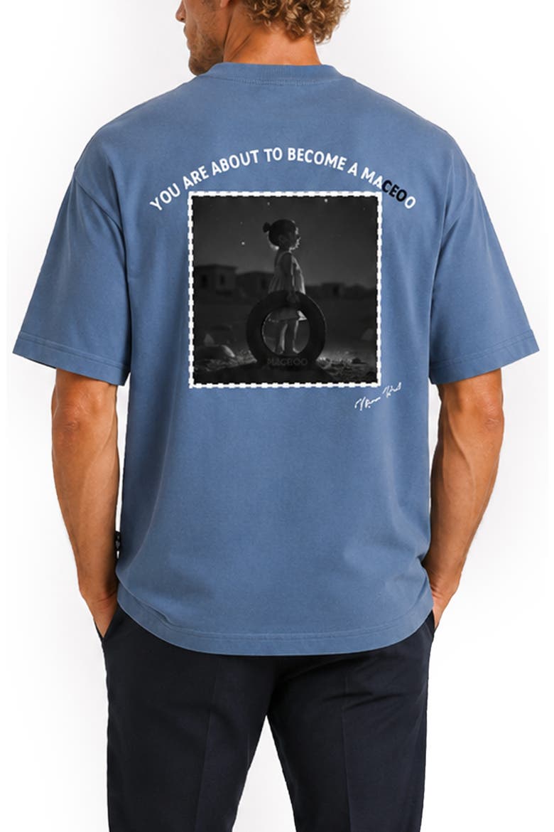 Marthyr Graphic T-shirt, Alternate, color, BLUE