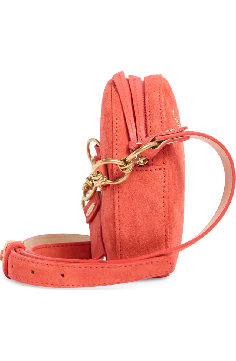 Longchamp Round Belt Bag, Alternate, color, Coral
