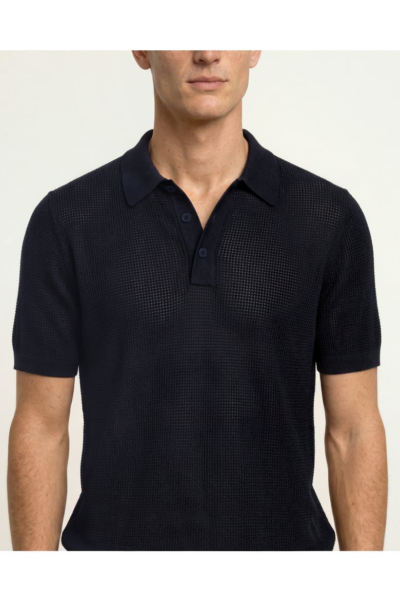 Keeling Classic Fit Cotton Silk Knitted Shirt, Alternate, color, NIGHT IRIS