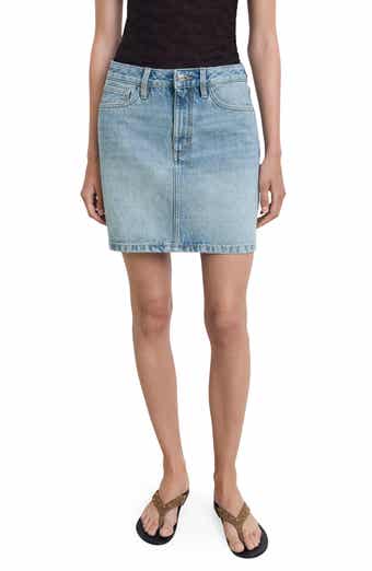 MANGO Denim Miniskirt