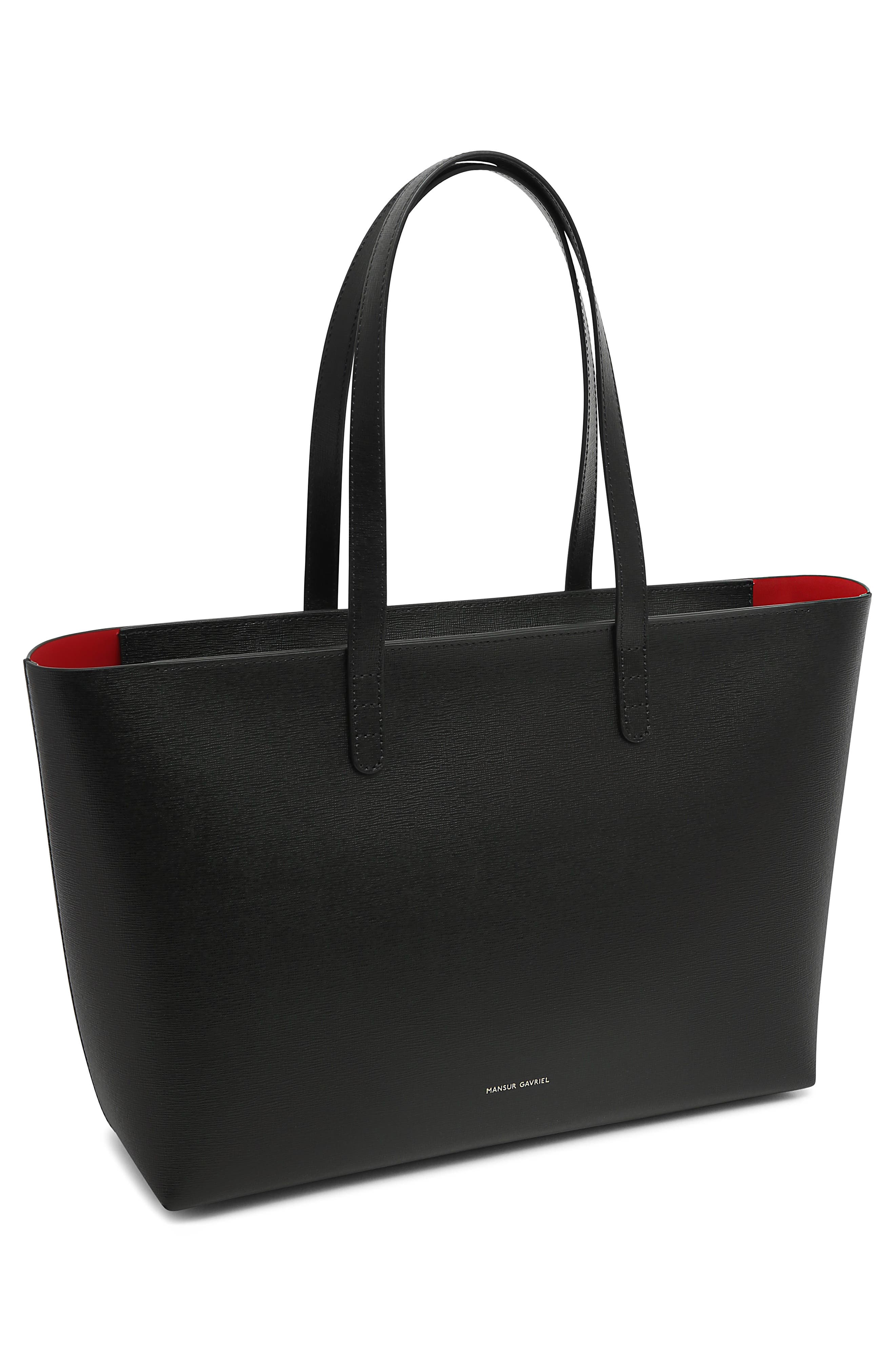 Mansur Gavriel Small Leather Zip Tote, Alternate, color, 