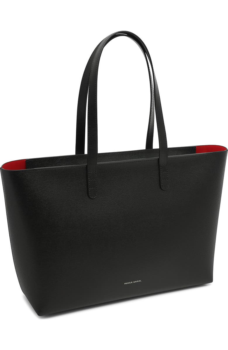 Mansur Gavriel Small Leather Zip Tote, Alternate, color,