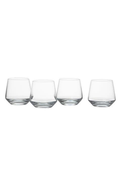 Pure Set of 4 Old Fashioned Glasses