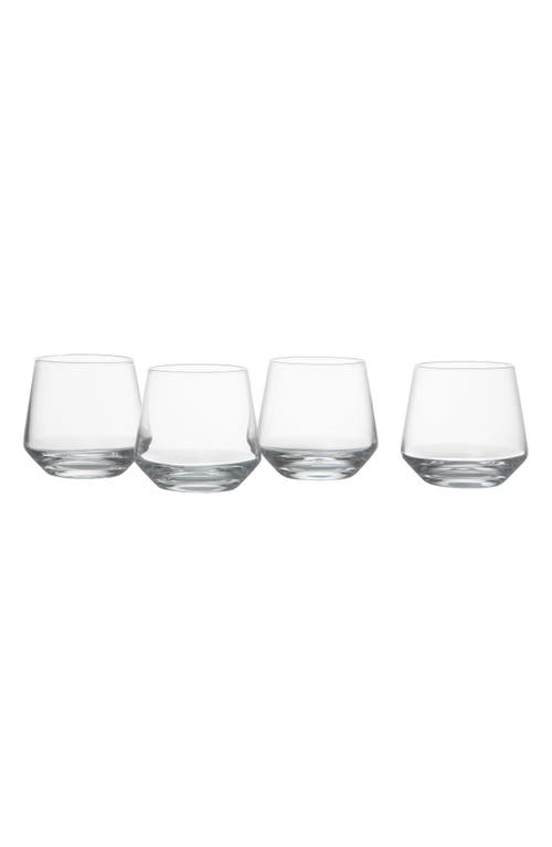 Schott Zwiesel Pure Set Of 4 Old Fashioned Glasses In Clear