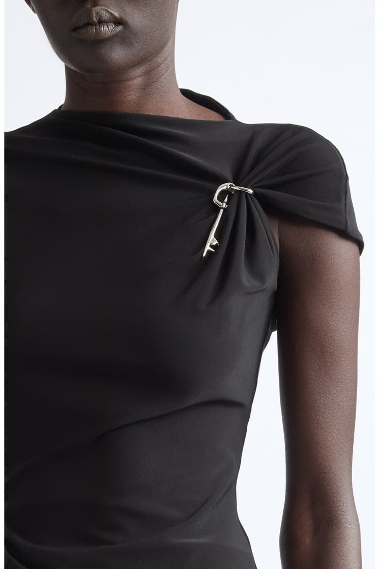 Relic Charms Jersey Mock Neck Top, Alternate, color, BLACK