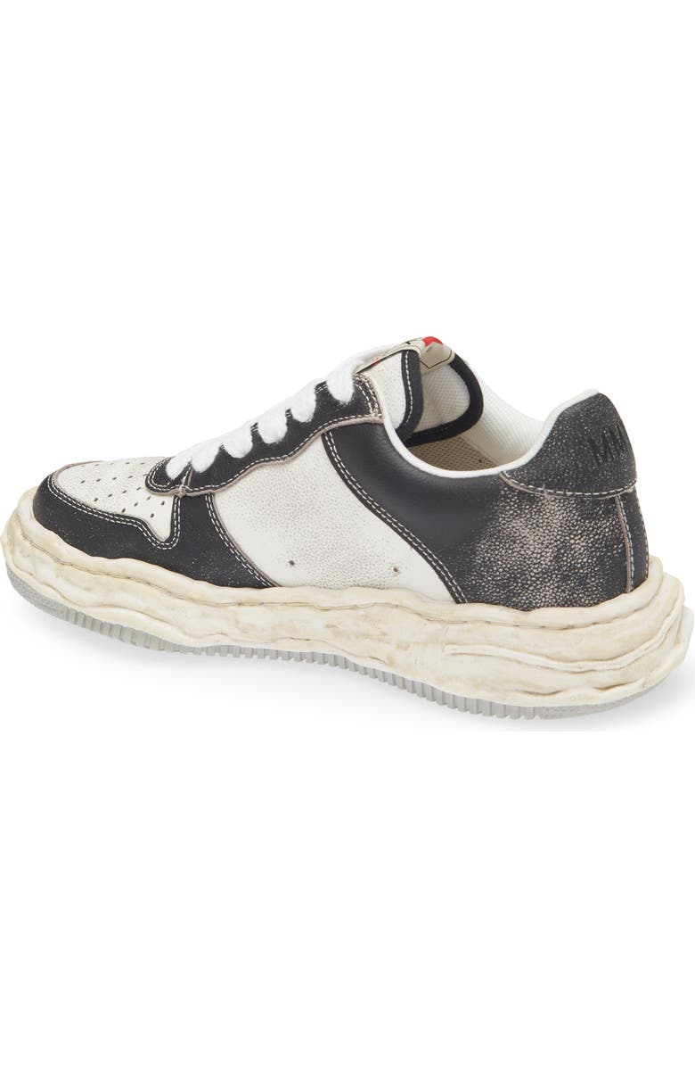 Maison MIHARA YASUHIRO Wayne OG Sole Leather Sneaker, Alternate, color, Black/ White