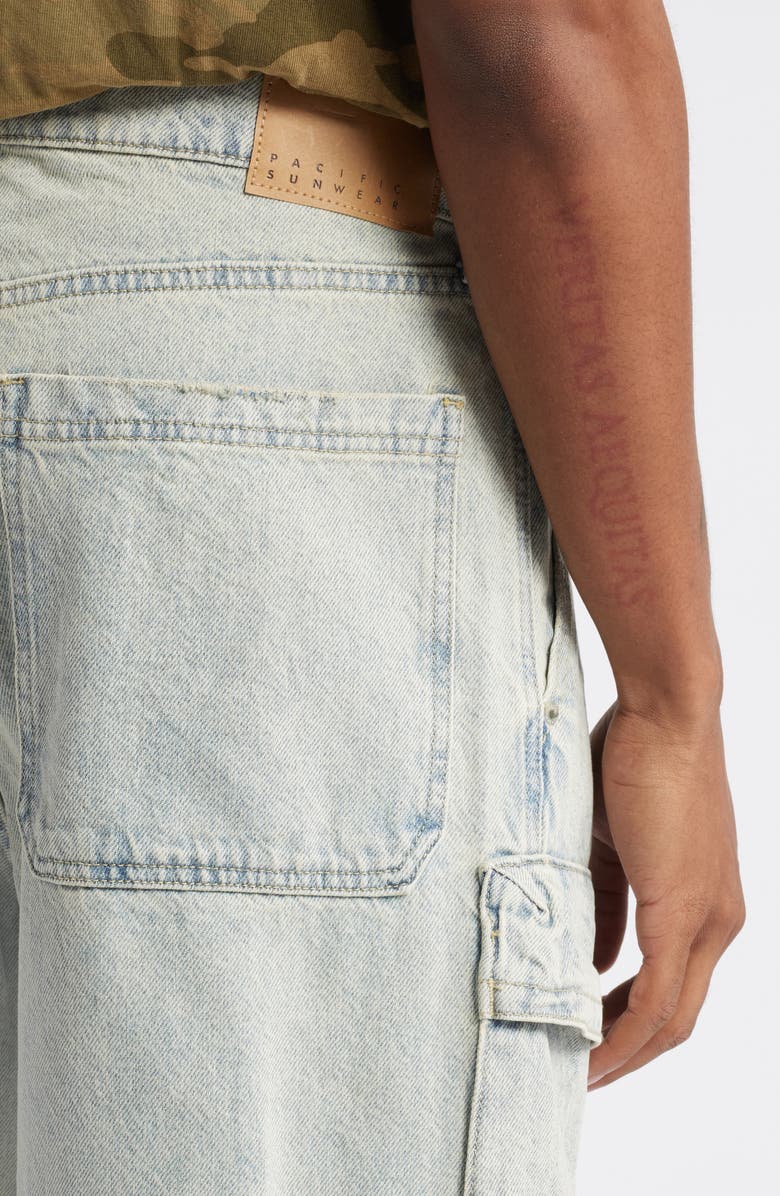 PacSun John Denim Cargo Pants, Alternate, color,