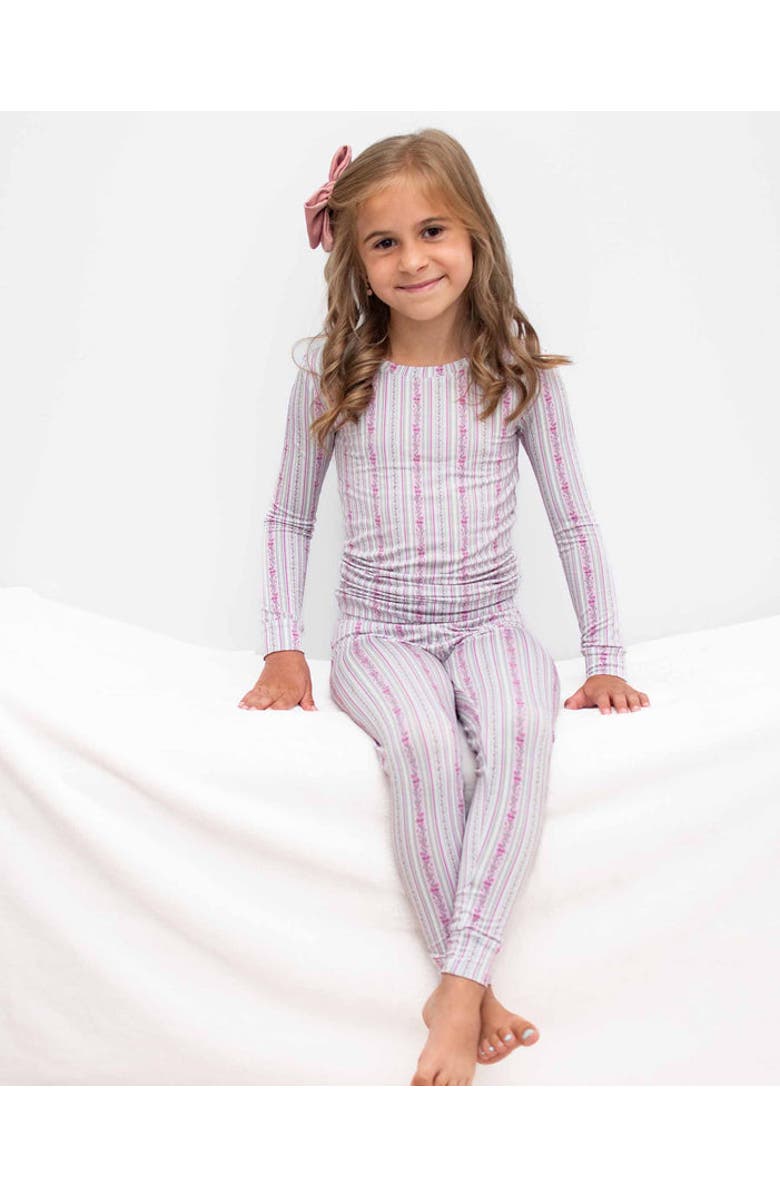 Lev Baby Victorian Floral Toddler Lounge, Alternate, color, Purple