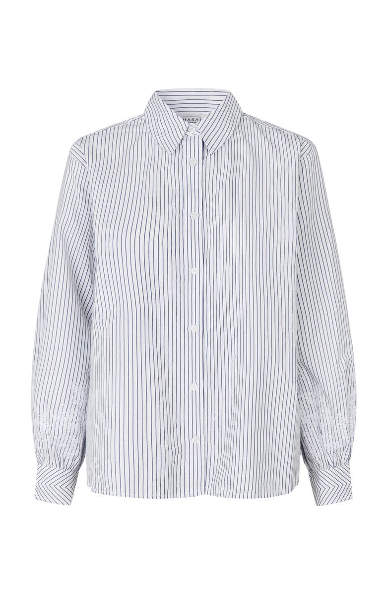 Masai Copenhagen MaIsavora Striped Shirt, Alternate, color, Jet Stream