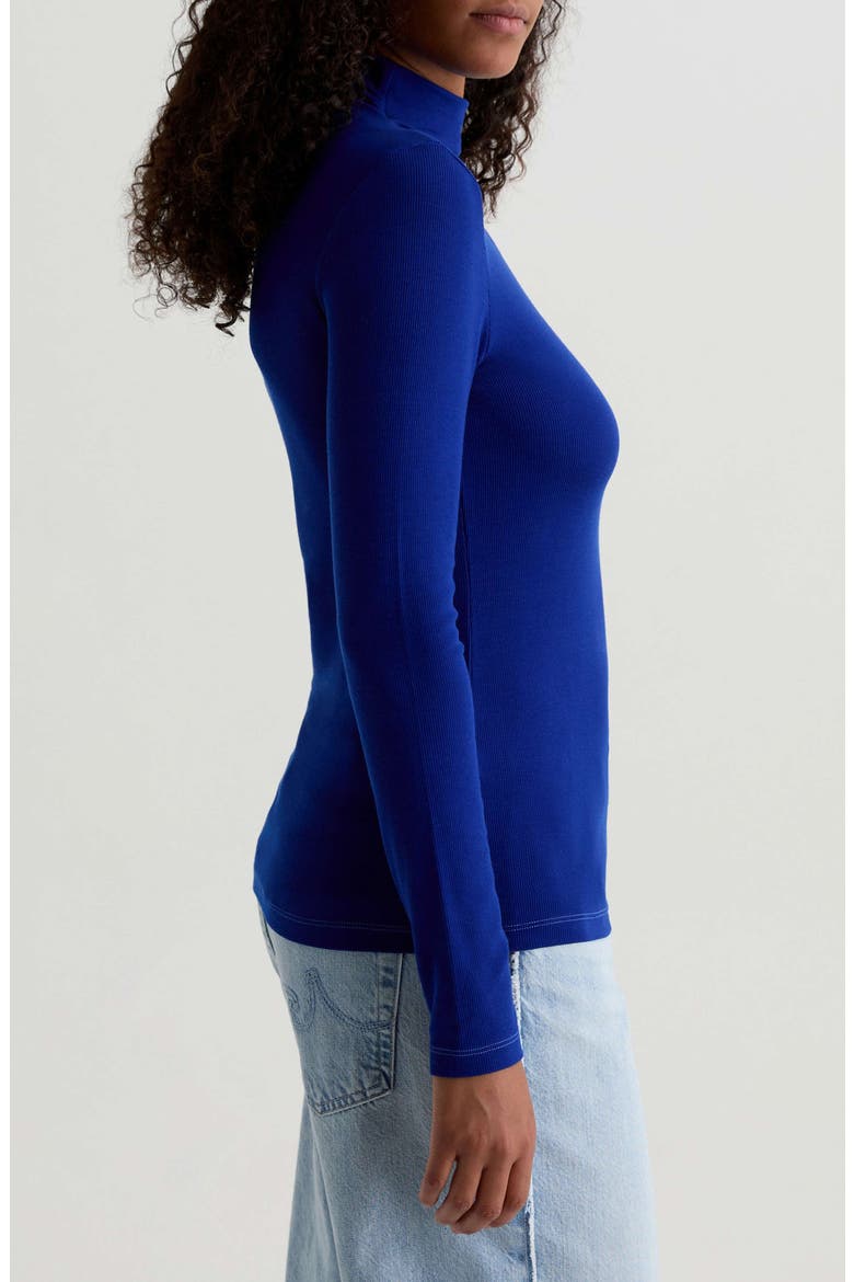 Chels Ribbed Turtleneck Sweater, Alternate, color, ENDLESS BLUE