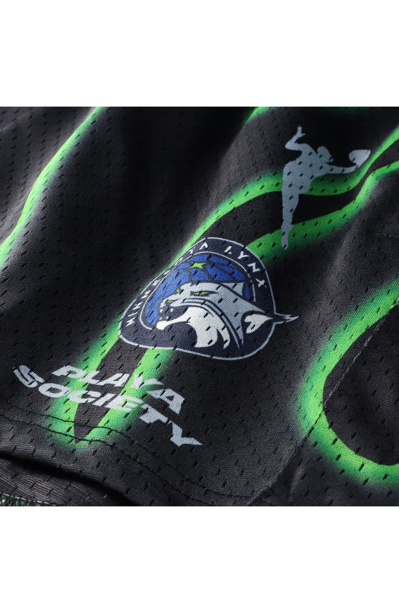 Playa Society Unisex Playa Society  Black Minnesota Lynx Athletic Shorts, Alternate, color, 