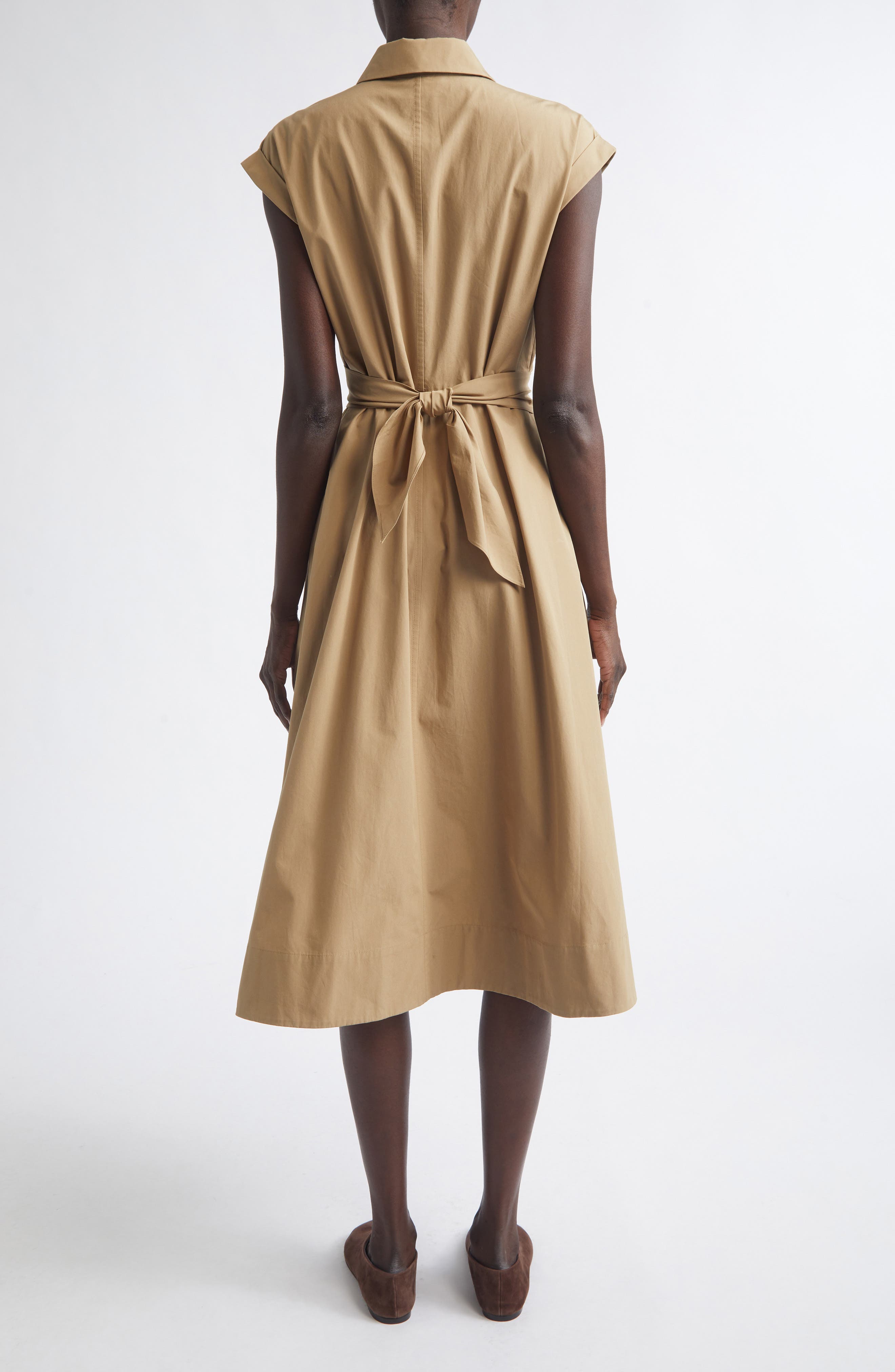 Женские Lafayette 148 New York Organic Cotton Poplin Wrap Shirtdress — фото 2