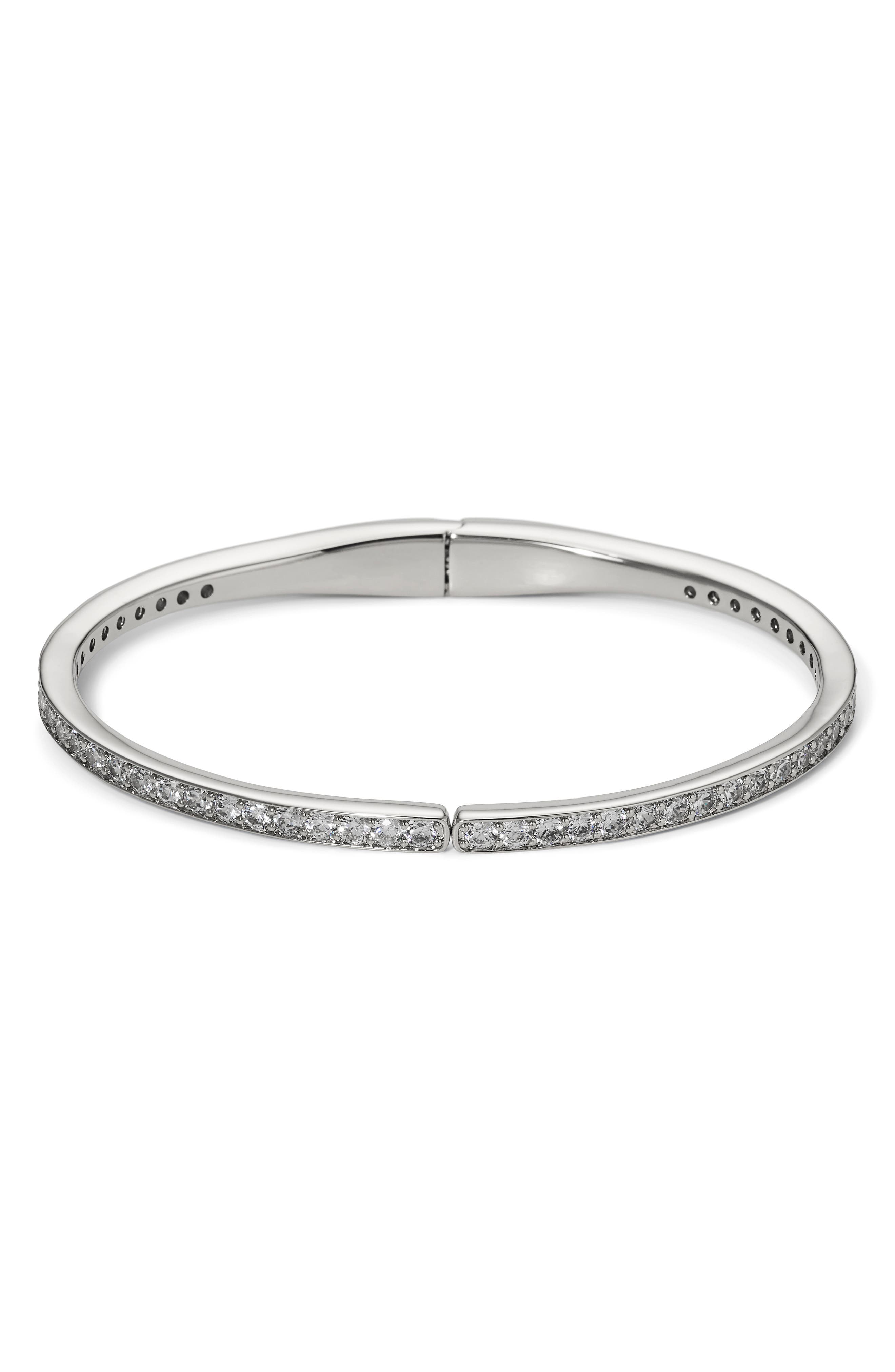 Nadri Northern Lights Cubic Zirconia Hinge Bangle