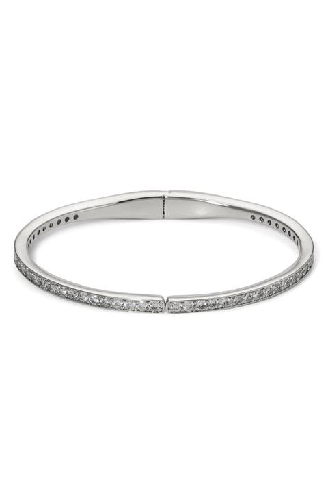 Northern Lights Cubic Zirconia Hinge Bangle
