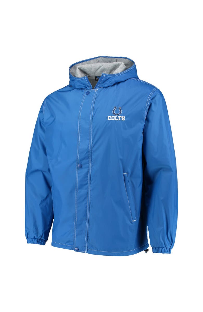 DUNBROOKE Men's Dunbrooke Royal Indianapolis Colts Logo Legacy Stadium Full-Zip Jacket, Alternate, color,