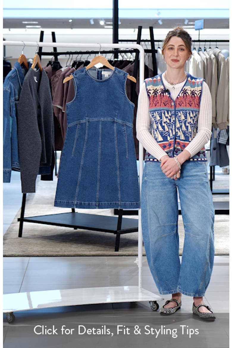 Back Cutout Fitted Denim Minidress video