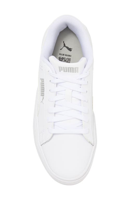 Puma Smash Platform V3 Imprint Sneaker In White