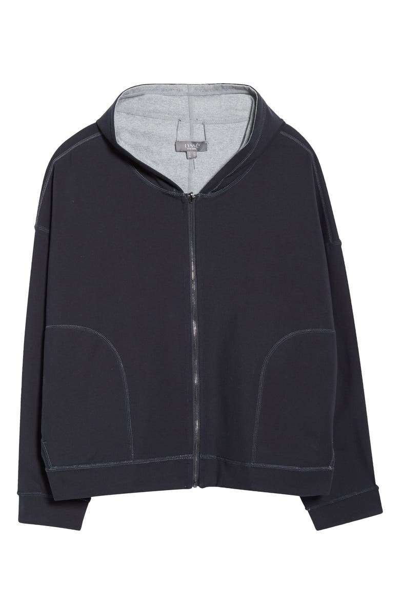Lysse Jovie Reversible Hoodie, Alternate, color, True Navy/ Grey Melange