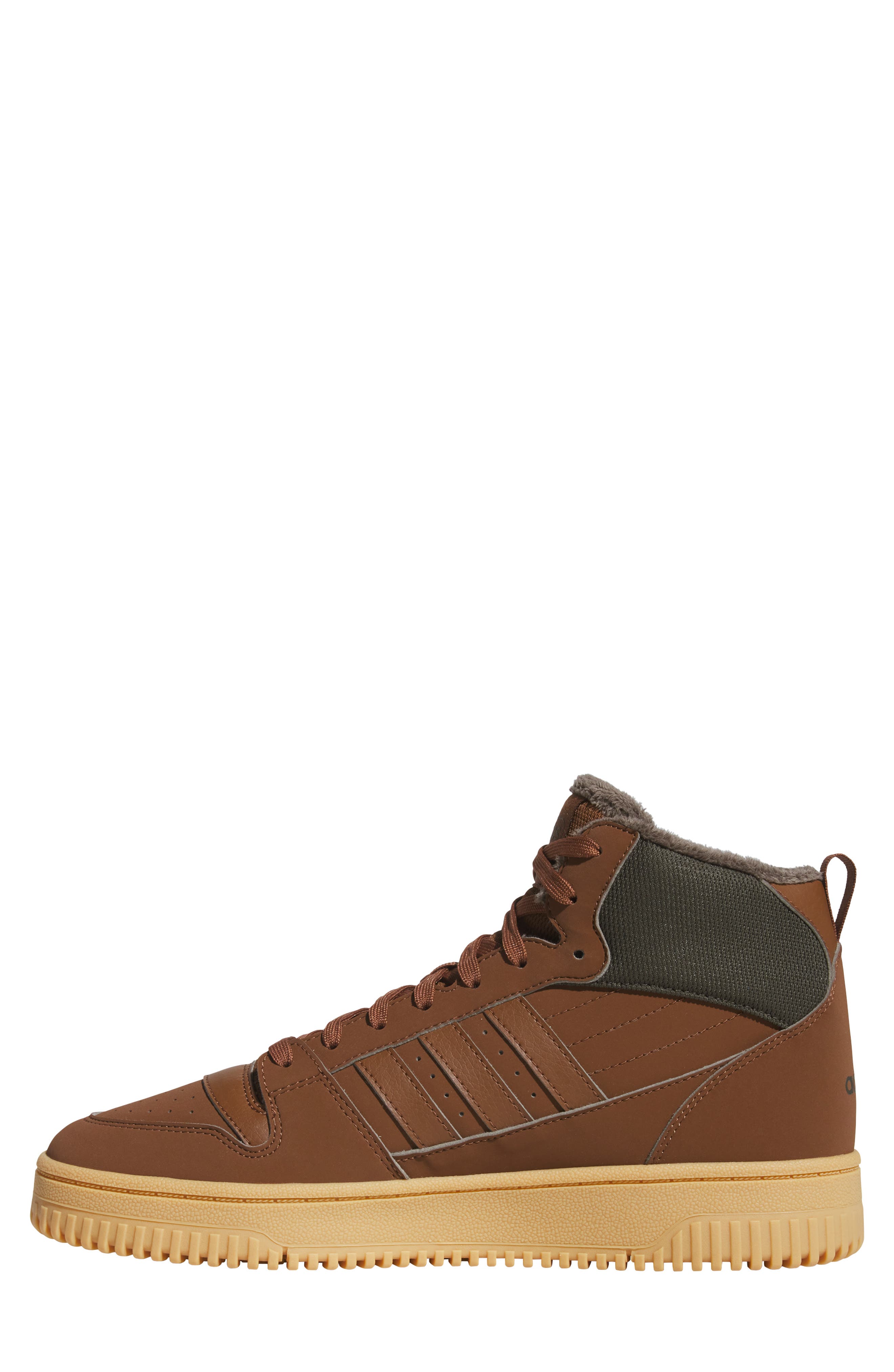 adidas Break Start Winterized Basketball Sneaker, Alternate, color, Shadow Olive/ Gum